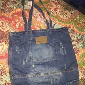 Denim AE bag NWT